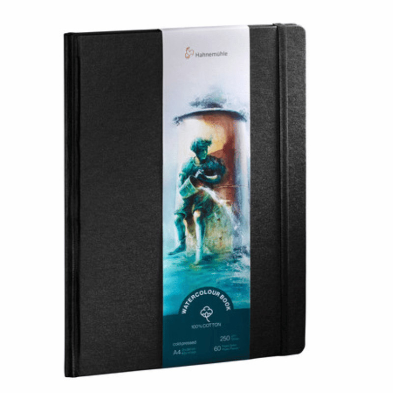 Watercolour Book A4 250g 100% coton 60 pages grain fin format portrait