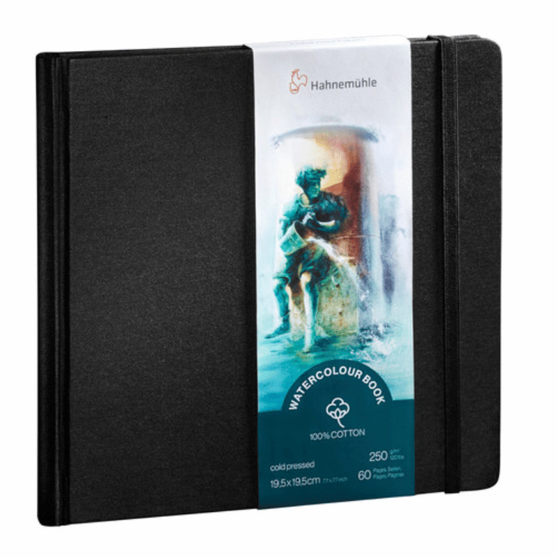 Watercolour Book 19,5 x 19,5 250g 100% coton 60 pages grain fin format carré