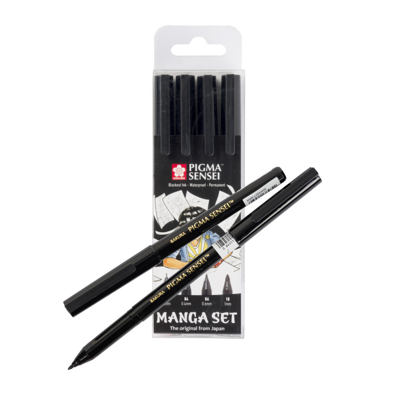 Set de 4 feutres Pigma Sensei