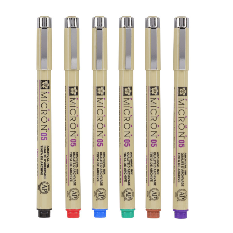 Set de 6 Pigma micron 05