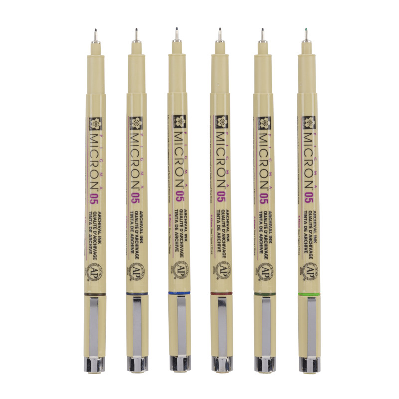Set de 6 Pigma micron 05 Terre