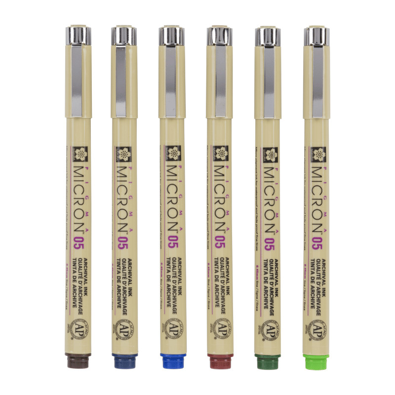 Set de 6 Pigma micron 05 Terre