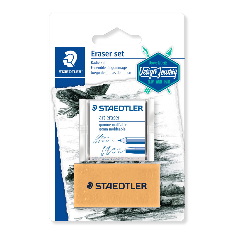 Set gomme mie de pain + gomme artistique Staedtler