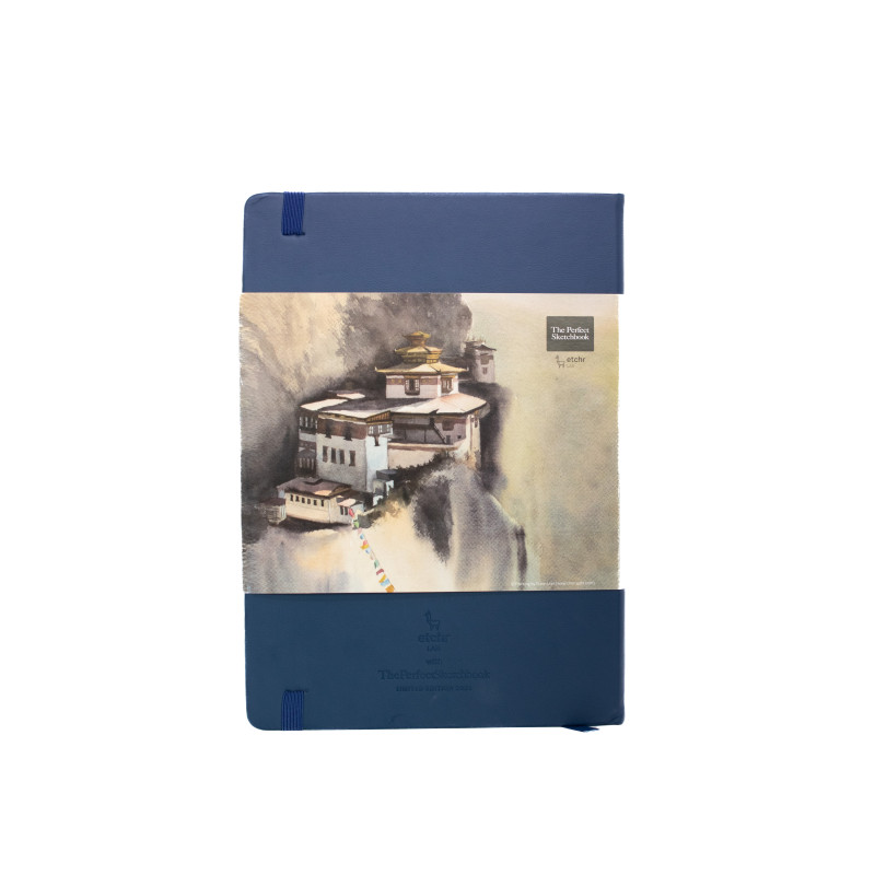 Perfect Sketchbook B5 300g 100% coton signature 44 pages grain satiné format portrait Etchr Lab