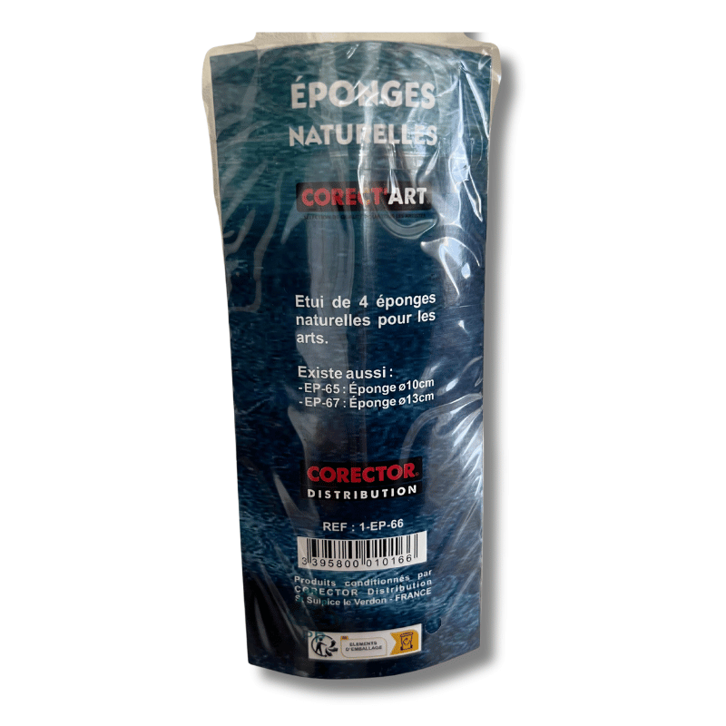 Sachet de 4 éponges naturelles