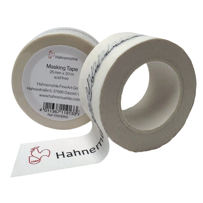 Ruban de masquage blanc 25mm X 20m Hanemühle