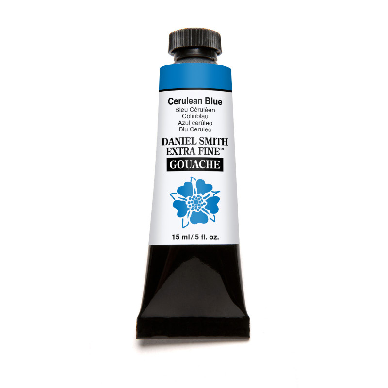 Bleu céruléum - gouache extra-fine Tube 15 ml Daniel Smith