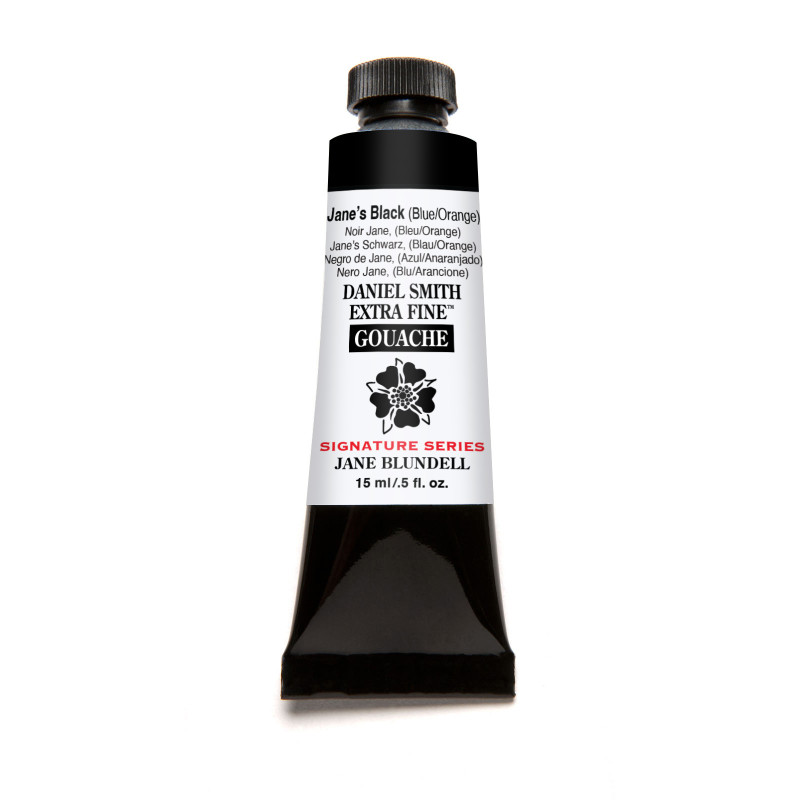 Noir Jane (bleu/orange) - gouache extra fine Tube 15 ml Daniel Smith