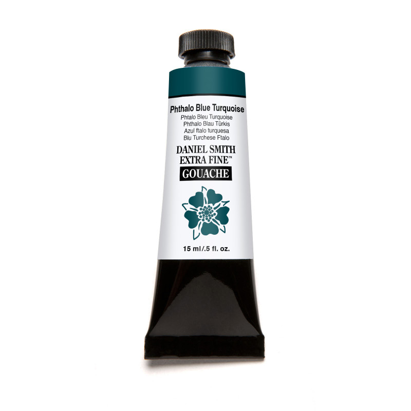 Phtalo bleu turquoise - gouache extra fine Tube 15 ml Daniel Smith