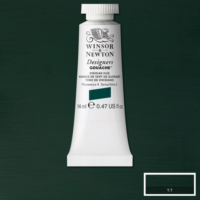 Vert de guignet - Gouache extra fine Designers Tube 14 ml Winsor & Newton