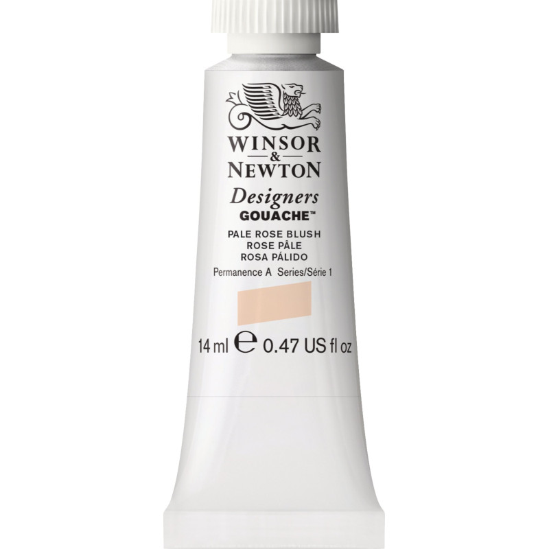 Rose pâle teinte chair - Gouache extra fine Designers Tube 14 ml Winsor & Newton