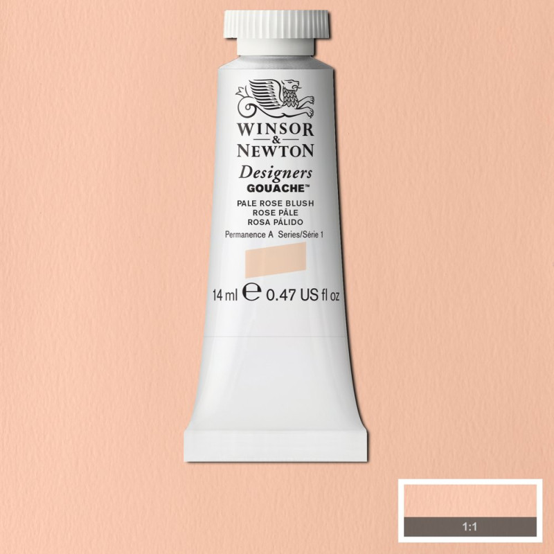 Rose pâle teinte chair - Gouache extra fine Designers Tube 14 ml Winsor & Newton