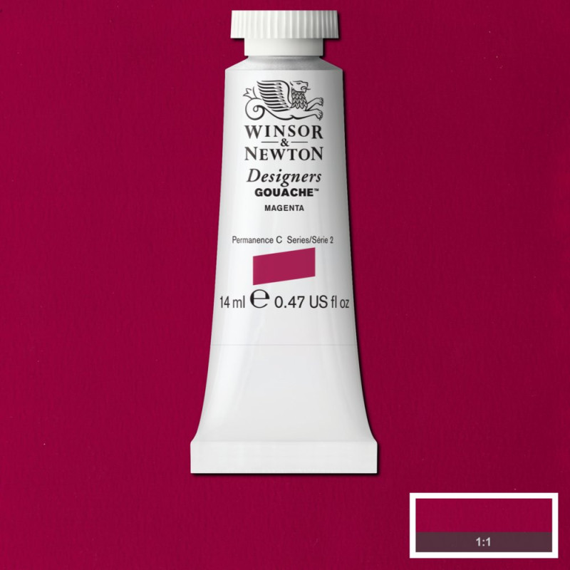Magenta - Gouache extra fine Designers Tube 14 ml Winsor & Newton