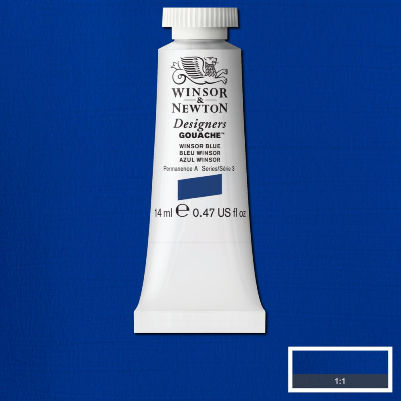 Bleu Winsor - Gouache extra fine Designers Tube 14 ml Winsor & Newton