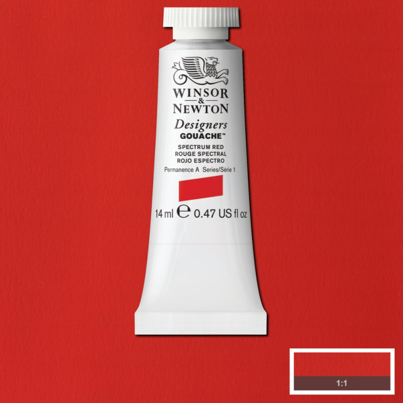 Rouge spectral - Gouache extra fine Designers Tube 14 ml Winsor & Newton