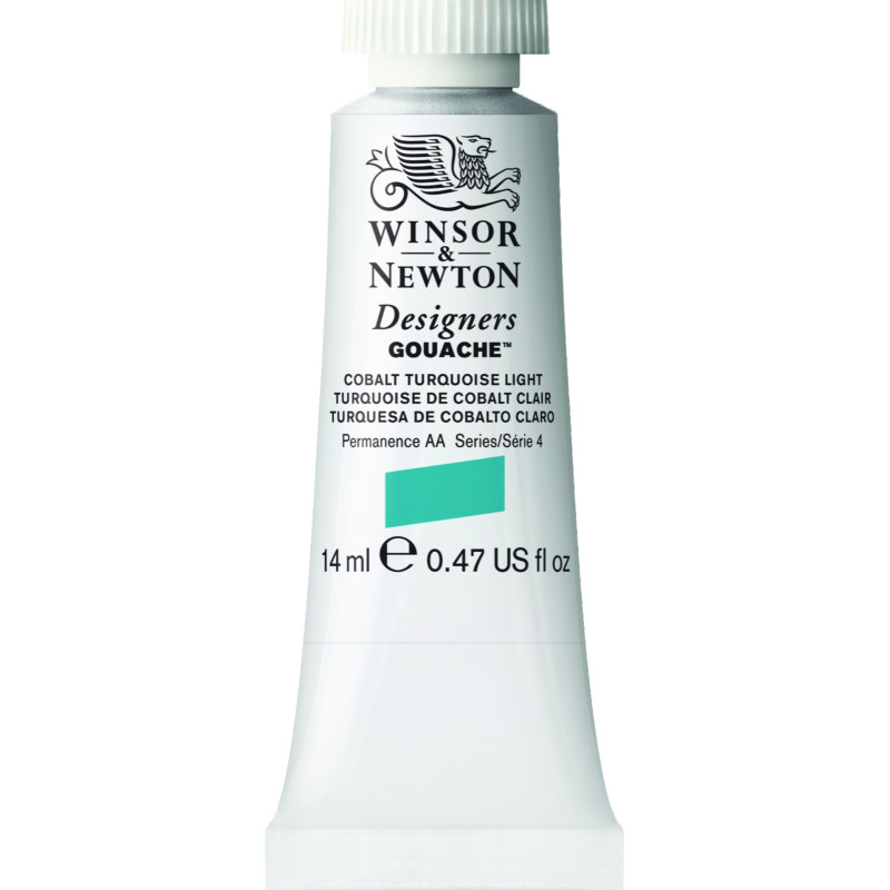 Turquoise cobalt clair - Gouache extra fine Designers Tube 14 ml Winsor & Newton
