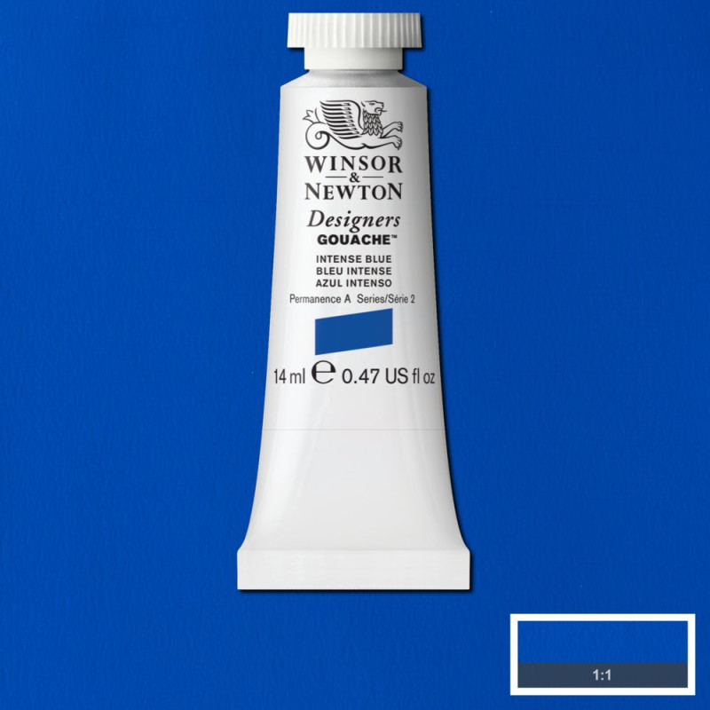 Bleu intense - Gouache extra fine Designers Tube 14 ml Winsor & Newton