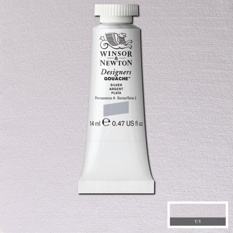 Argent - Gouache extra fine Designers Tube 14 ml Winsor & Newton