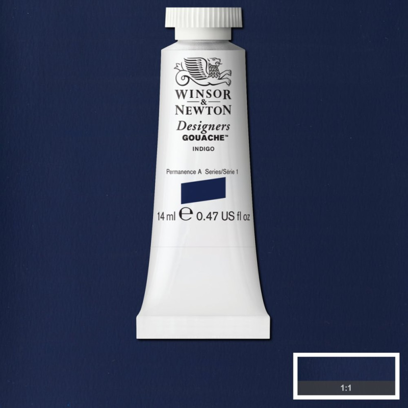 Indigo - Gouache extra fine Designers Tube 14 ml Winsor & Newton