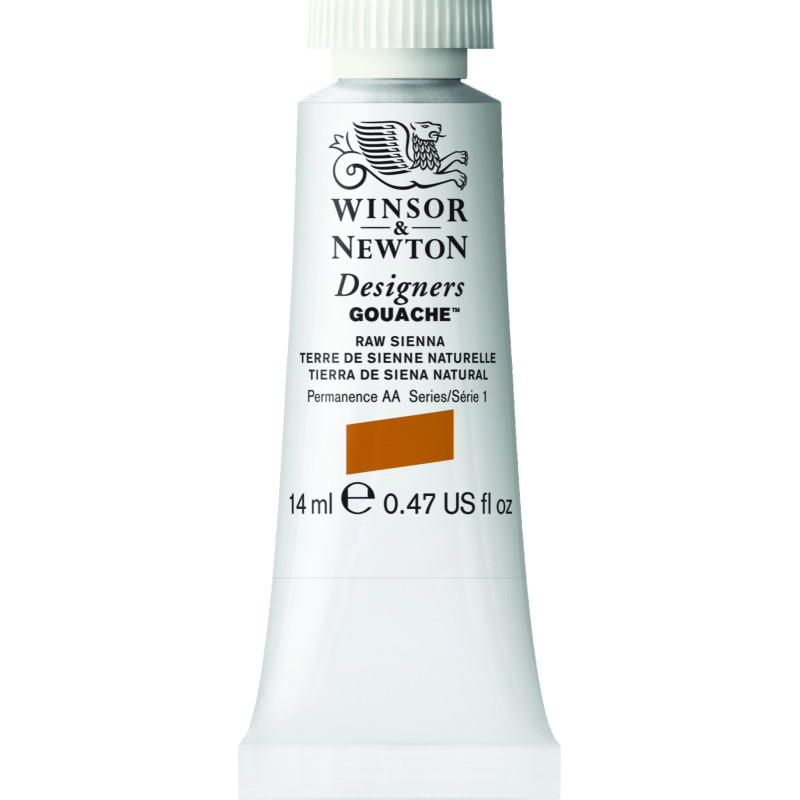 Terre de Sienne naturelle - Gouache extra fine Designers Tube 14 ml Winsor & Newton