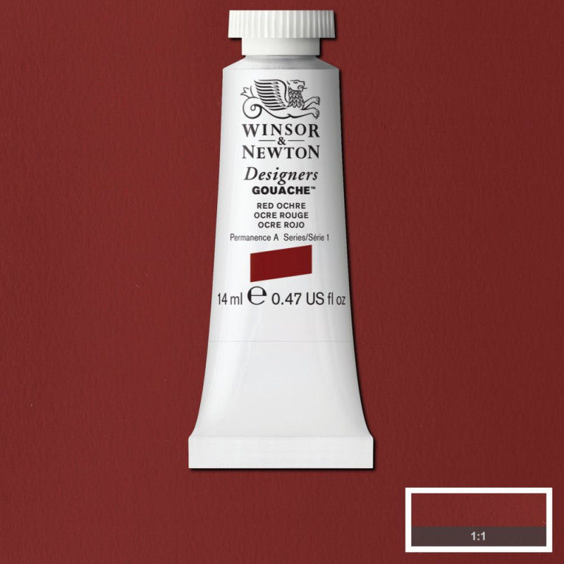 Ocre rouge - Gouache extra fine Designers Tube 14 ml Winsor & Newton