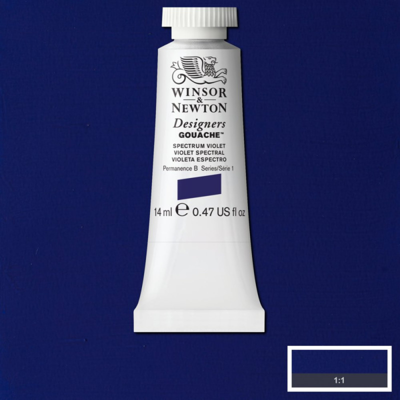 Violet spectral - Gouache extra fine Designers Tube 14 ml Winsor & Newton
