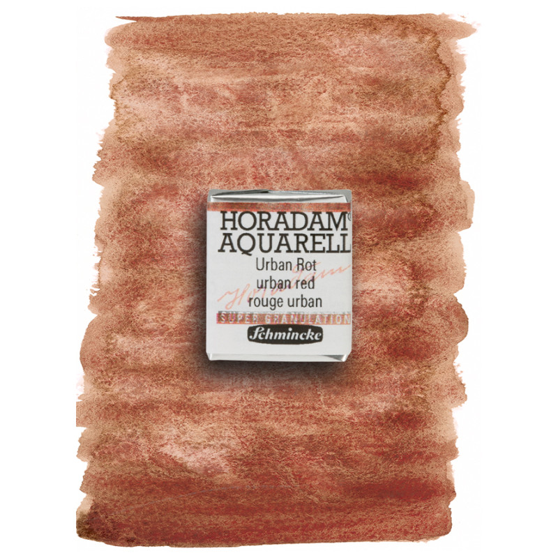 Urban rouge - aquarelle super-granuleuse ½ Godets Schmincke Horadam