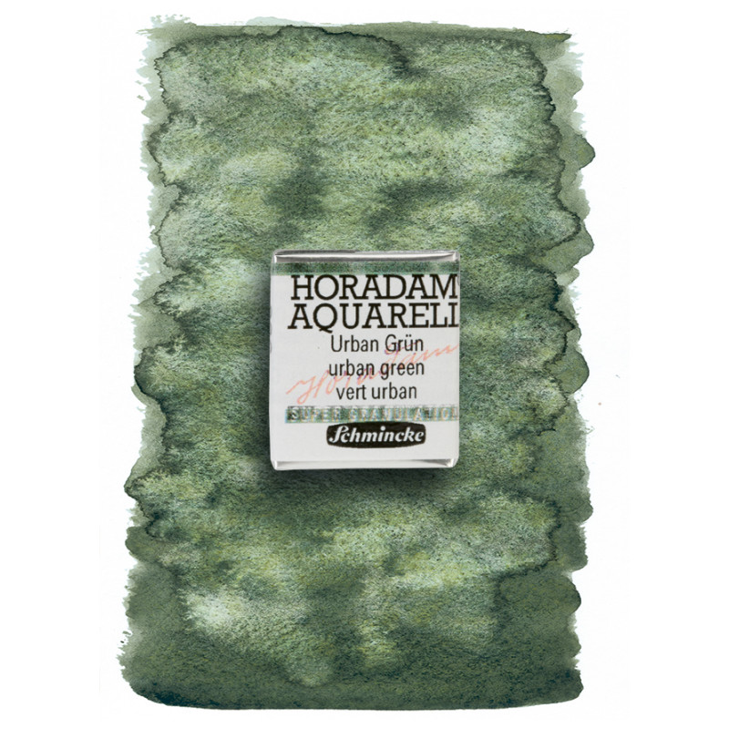 Urban vert - aquarelle super-granuleuse ½ Godets Schmincke Horadam