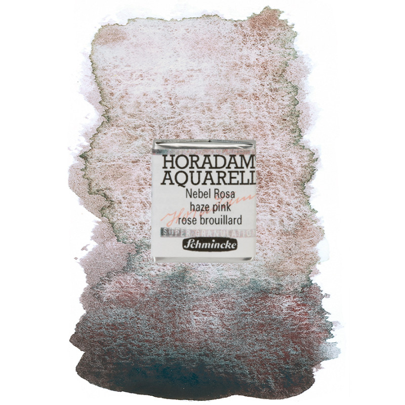 Brouillard rose- aquarelle super-granuleuse ½ Godets Schmincke Horadam