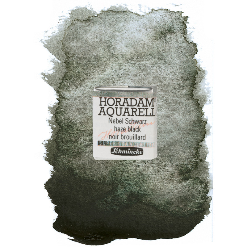 Brouillard noir- aquarelle super-granuleuse ½ Godets Schmincke Horadam