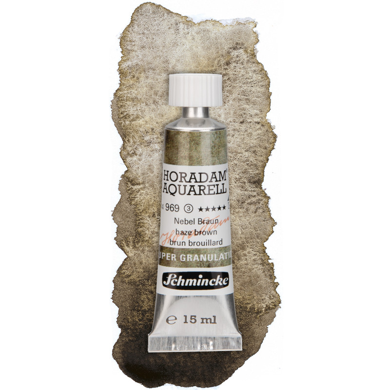Brouillard brun- aquarelle super-granuleuse Tube 15ml Schmincke Horadam