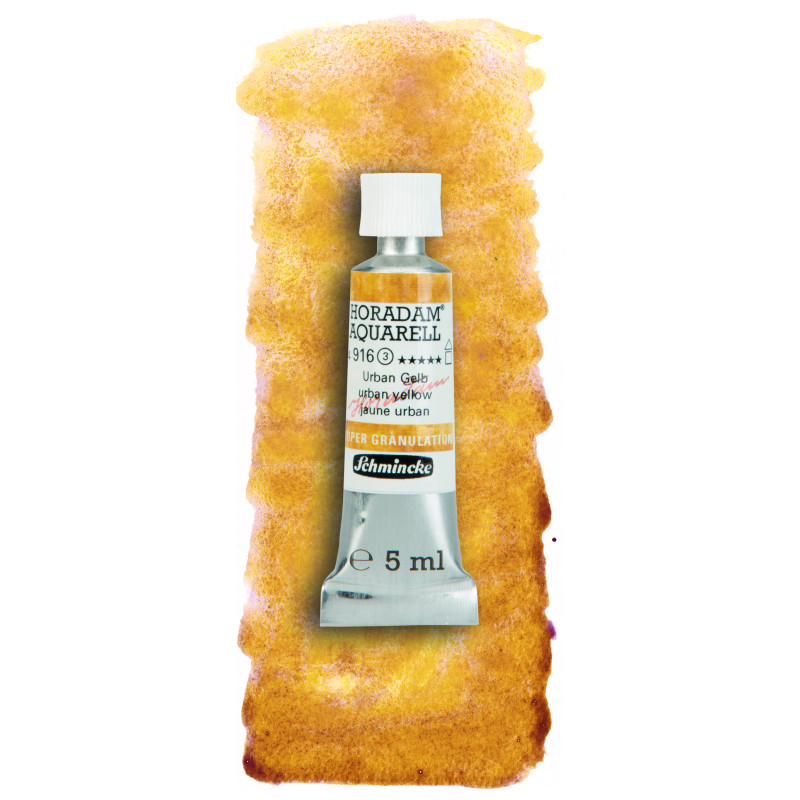 Urban jaune - aquarelle super-granuleuse Tube 5ml Schmincke Horadam