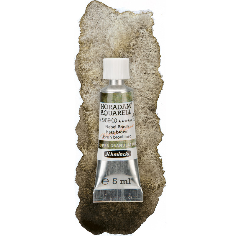 Brouillard brun- aquarelle super-granuleuse Tube 5ml Schmincke Horadam