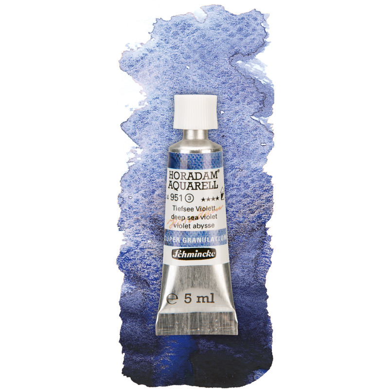 Abysse violet - aquarelle super-granuleuse Tube 5 ml Schmincke Horadam