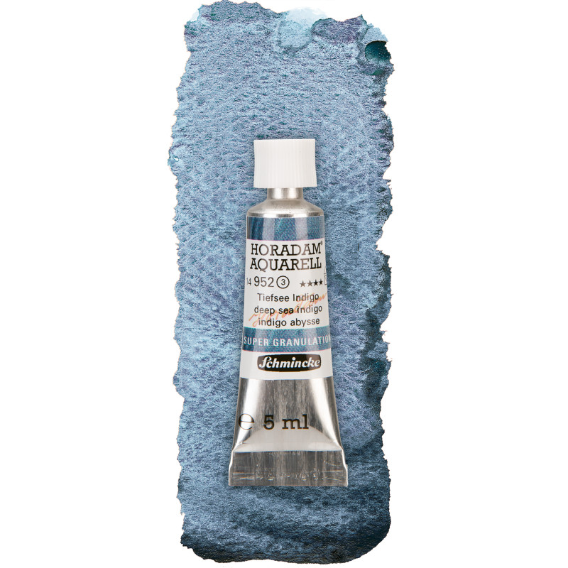 Abysse indigo - aquarelle super-granuleuse Tube 5 ml Schmincke Horadam