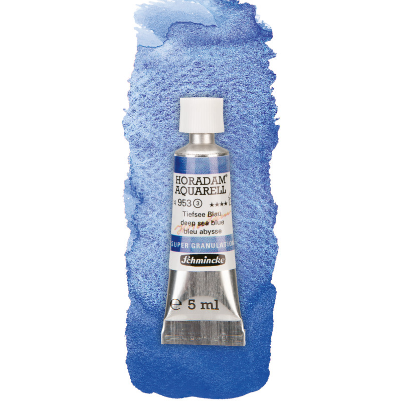 Abysse bleu - aquarelle super-granuleuse Tube 5 ml Schmincke Horadam