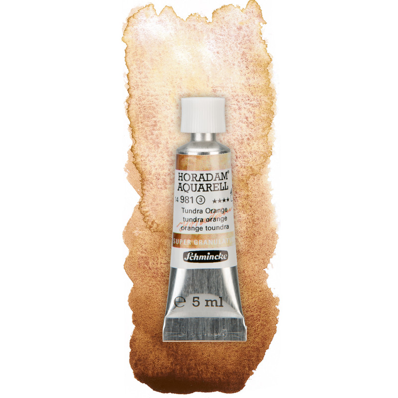 Toundra orange - aquarelle super-granuleuse Tube 5 ml Schmincke Horadam