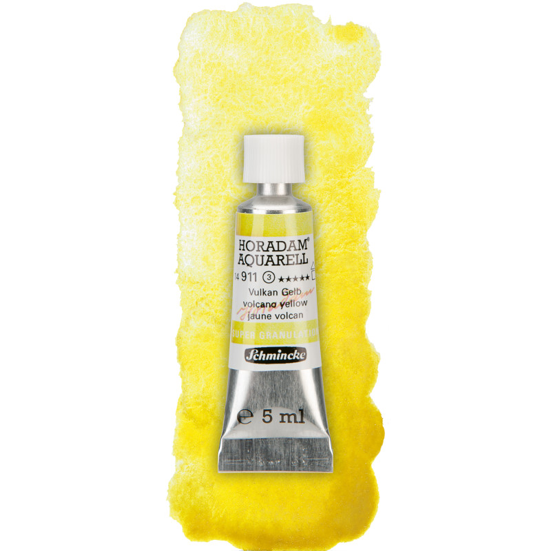 Volcan jaune - aquarelle super-granuleuse Tube 5 ml Schmincke Horadam