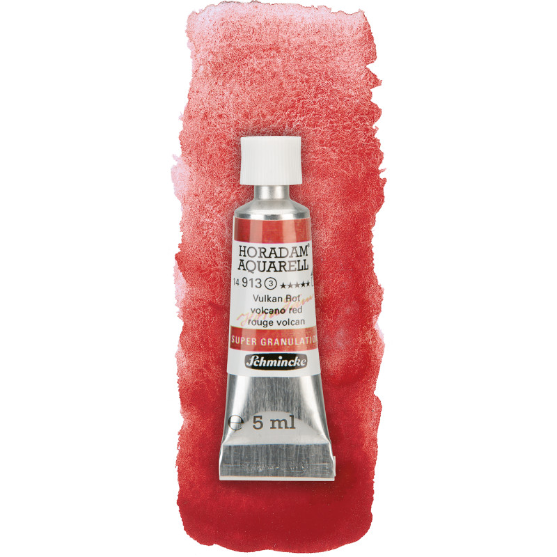 Volcan rouge - aquarelle super-granuleuse Tube 5 ml Schmincke Horadam