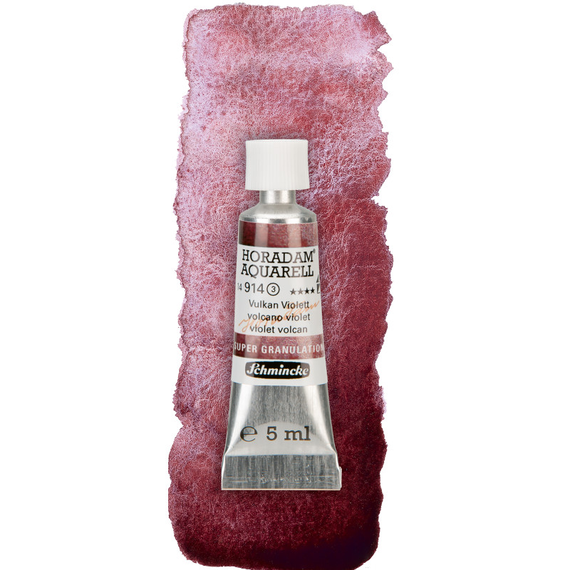 Volcan violet - aquarelle super-granuleuse Tube 5 ml Schmincke Horadam