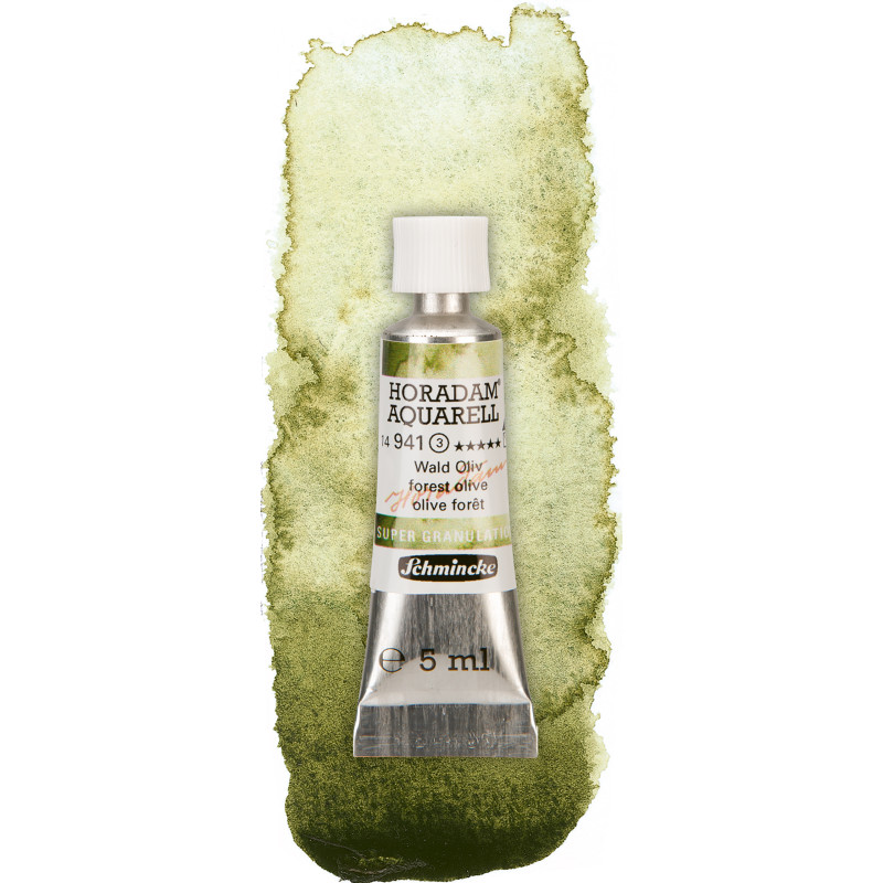 Forêt olive - aquarelle super-granuleuse Tube 5 ml Schmincke Horadam