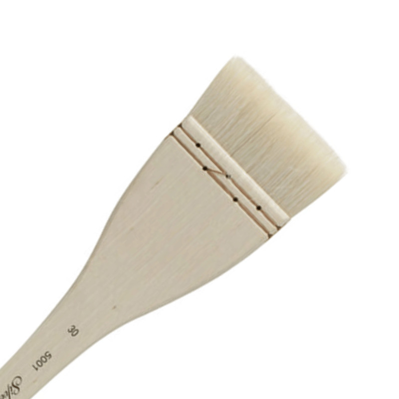 Brosse Hake pur chèvre Atelier série 5001 Silver n°10