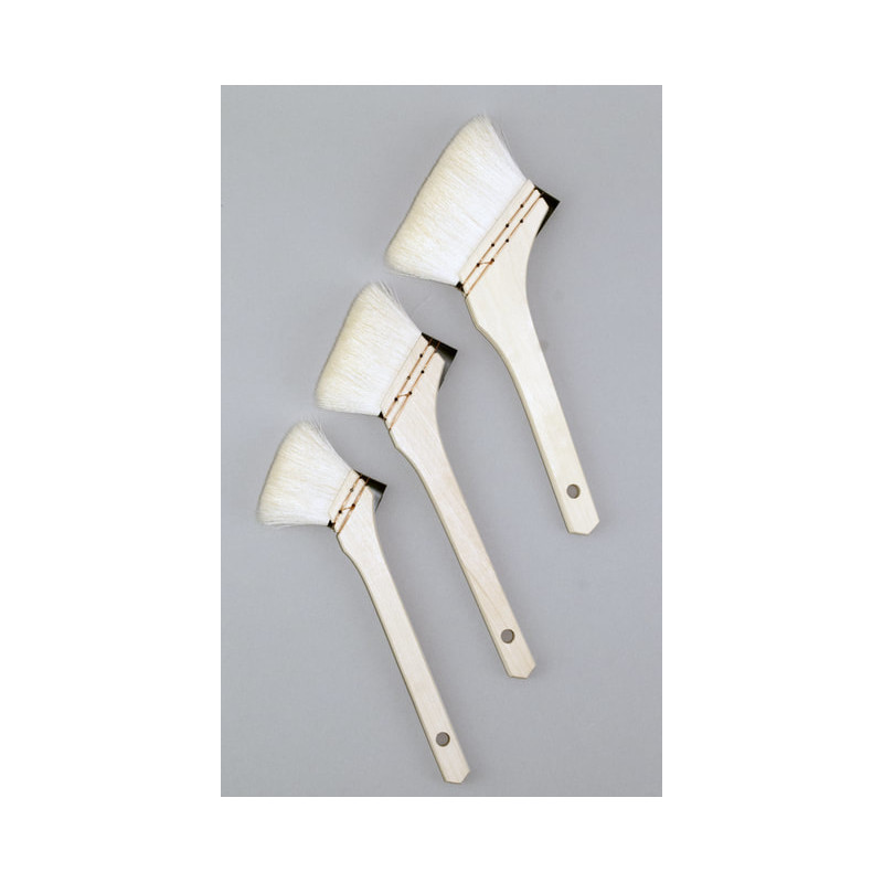 Brosse Hake angle pur chèvre Atelier série 5006 Silver n°10