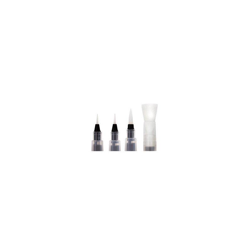 Set de 4 pinceaux à réserve d'eau avec bouton poussoir Derwent