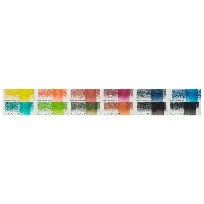 Boîte métal 12 crayons Derwent Inktense