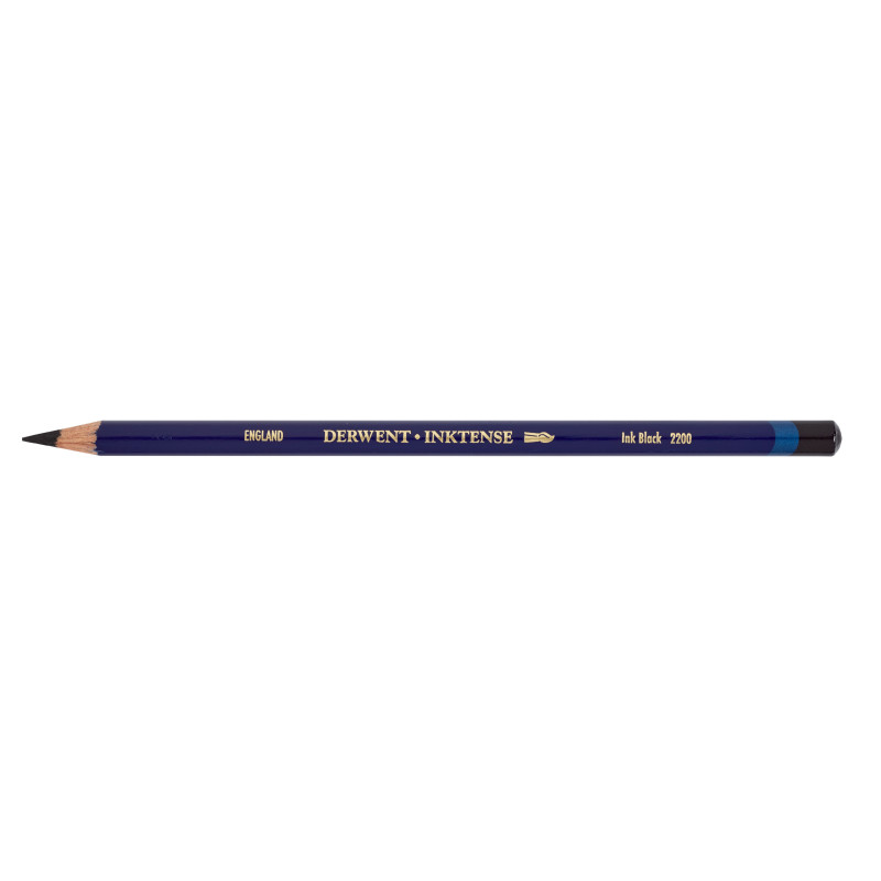 Noir encre - crayon Inktense Derwen