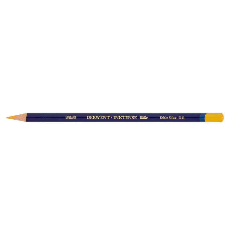 Jaune doré - crayon Inktense Derwen