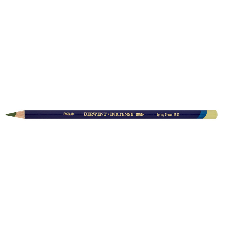 Vert printemps - crayon Inktense Derwen
