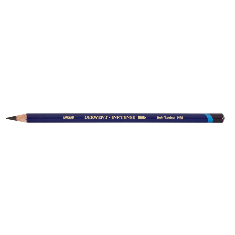 Chocolat noir - crayon Inktense Derwen