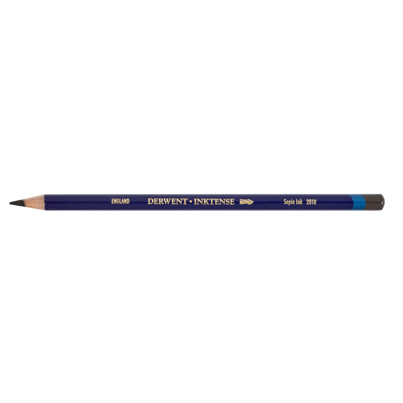 Encre sepia - crayon Inktense Derwen